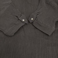 mizuiro-ind 楊柳 インド製 半袖 カットソー ブラック レディース ミズイロインド【中古】5-0725S♪
