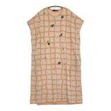 M&KYOKO 佐藤繊維 ニット ピクニック柄ボックスワンピース 定価39600円 ワンピース 24SS オレンジ レディース エムアンドキョウコ【中古】5-0725S♪