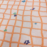 M&KYOKO 佐藤繊維 ニット ピクニック柄ボックスワンピース 定価39600円 ワンピース 24SS オレンジ レディース エムアンドキョウコ【中古】5-0725S♪