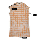M&KYOKO 佐藤繊維 ニット ピクニック柄ボックスワンピース 定価39600円 ワンピース 24SS オレンジ レディース エムアンドキョウコ【中古】5-0725S♪