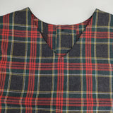 nest Robe ウールタータンチェック2WAYベスト 01224-1291 ベスト レッド グレー レディース ネストローブ【中古】5-1225T∞