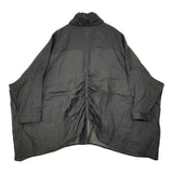 SUNAOKUWAHARA SK152-FJ037 リネン シャーリング シアー 長袖 ワイド ブラウス シャツ ブラック レディース スナオクワハラ【中古】5-0904M△