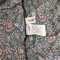 SUM1 STYLE 小花柄 スモックブラウス ハイネック ギャザー EAZ5012104A0003 ブラウス シャツ ブラック 多色 レディース スミスタイル【中古】5-0904M△