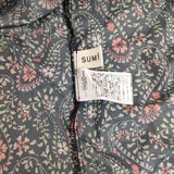 SUM1 STYLE 小花柄 スモックブラウス ハイネック ギャザー EAZ5012104A0003 ブラウス シャツ ブラック 多色 レディース スミスタイル【中古】5-0904M△