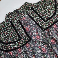 SUM1 STYLE 小花柄 スモックブラウス ハイネック ギャザー EAZ5012104A0003 ブラウス シャツ ブラック 多色 レディース スミスタイル【中古】5-0904M△