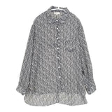 GHOSPELL シフォン 小花柄 長袖 24GH00BLG210BNW シアー ブラウス シャツ ブラック ホワイト レディース ゴスペル【中古】5-0904M△