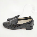 repetto Michael Loafers マイケル ローファー エナメル サイズ38 シューズ・靴 ブラック レディース レペット【中古】5-1102G◎