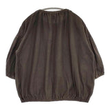 grin コットンリネン ブラウス シャツ ブラウン レディース グリン【中古】5-1027M∞