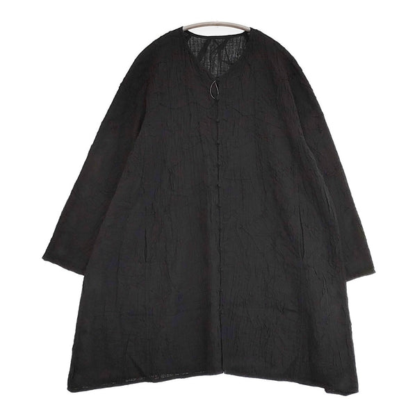 babaghuri J0531FJ181 クラッシュキルトジャケット 羽織 定価85800円 インド製カーディガン 2023 ブラック レディース ババグーリ【中古】5-0718M♪
