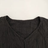 babaghuri J0531FJ181 クラッシュキルトジャケット 羽織 定価85800円 インド製カーディガン 2023 ブラック レディース ババグーリ【中古】5-0718M♪