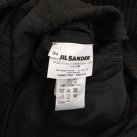 JIL SANDER メイヤー期 サイズ34 フレンチスリーブ リネンコットン ワンピース 2017 ブラック レディース ジルサンダー【中古】5-0725S♪