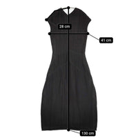 JIL SANDER メイヤー期 サイズ34 フレンチスリーブ リネンコットン ワンピース 2017 ブラック レディース ジルサンダー【中古】5-0725S♪