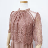 Dolly Doll レース オケージョンドレス サイズ38 ワンピース ピンク レディース ドリードール【中古】5-1211G◎