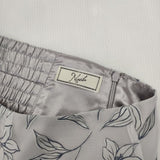 Noela 花柄 ロングスカート ライトグレー ホワイト レディース ノエラ【中古】5-1027M∞