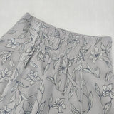 Noela 花柄 ロングスカート ライトグレー ホワイト レディース ノエラ【中古】5-1027M∞