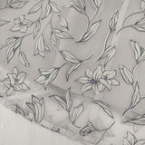 Noela 花柄 ロングスカート ライトグレー ホワイト レディース ノエラ【中古】5-1027M∞