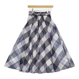 Noela プリント ロングスカート パープル ホワイト レディース ノエラ【中古】5-1027M∞