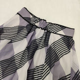 Noela プリント ロングスカート パープル ホワイト レディース ノエラ【中古】5-1027M∞