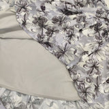 stola. 花柄プリント ドレス ワンピース パープル ホワイト レディース ストラ【中古】5-1027M∞