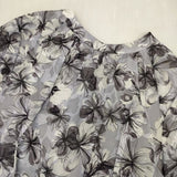 stola. 花柄プリント ドレス ワンピース パープル ホワイト レディース ストラ【中古】5-1027M∞