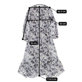 stola. 花柄プリント ドレス ワンピース パープル ホワイト レディース ストラ【中古】5-1027M∞