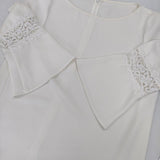 ANAYI レース ブラウス シャツ オフホワイト レディース アナイ【中古】5-1027M∞