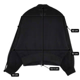 PLAIN PEOPLE ドルマン 短丈 ウールジャケット ブルゾン ブラック レディース プレインピープル【中古】5-1027M∞