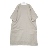 Toujours 半袖 コットンポリエステル ワンピース ベージュ レディース トゥジュー【中古】5-1225M∞