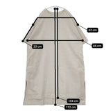 Toujours 半袖 コットンポリエステル ワンピース ベージュ レディース トゥジュー【中古】5-1225M∞