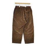 Toujours ベルベット コットンリネン ベロア イージー パンツ ブラウン レディース トゥジュー【中古】5-1225T∞