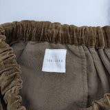 Toujours ベルベット コットンリネン ベロア イージー パンツ ブラウン レディース トゥジュー【中古】5-1225T∞