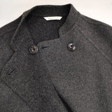 ARTS&SCIENCE カシミヤウール スタンドカラー ワイド 0203-L100L-3145 定価231000円 コート チャコールグレー レディース アーツ&サイエンス【中古】5-0822T△