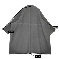 ARTS&SCIENCE カシミヤウール スタンドカラー ワイド 0203-L100L-3145 定価231000円 コート チャコールグレー レディース アーツ&サイエンス【中古】5-0822T△