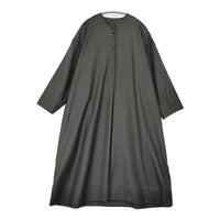 ARTS&SCIENCE 未使用品 Side tuck botton Dress 0233-L5197-3318 定価11万円 Shadow glen check W ワンピース チャコールグレー カーキ レディース アーツ&サイエンス【中古】5-0822T△