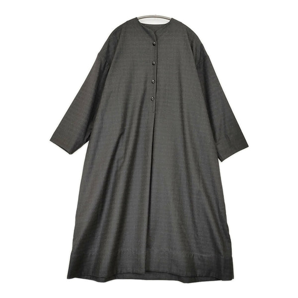 ARTS&SCIENCE 未使用品 Side tuck botton Dress 0233-L5197-3318 定価11万円 Shadow glen check W ワンピース チャコールグレー カーキ レディース アーツ&サイエンス【中古】5-0822T△