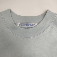 R&D.M.Co- COMPACT 裏起毛 HALF SLEEVE 定価19580円 トレーナー 半袖 スウェット ライトブルー レディース オールドマンズテーラー【中古】5-0812M△