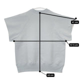 R&D.M.Co- COMPACT 裏起毛 HALF SLEEVE 定価19580円 トレーナー 半袖 スウェット ライトブルー レディース オールドマンズテーラー【中古】5-0812M△
