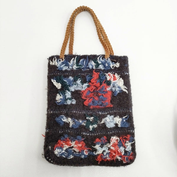 45R/45rpm KURASI 手織り トートバッグ ダークブラウン 多色 レディース フォーティーファイブアールピーエム【中古】5-1111T◎