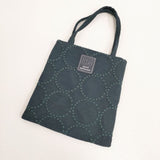 mina perhonen ya9881 tambourine ミニバッグ 刺繍 ウールシルク トートバッグ ダークグリーン レディース ミナペルホネン【中古】5-1029G∞