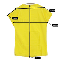 45R/45rpm ロゴプリント サイズ1 半袖Ｔシャツ カットソー イエロー レディース フォーティーファイブアールピーエム【中古】5-0725S♪
