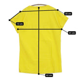 45R/45rpm ロゴプリント サイズ1 半袖Ｔシャツ カットソー イエロー レディース フォーティーファイブアールピーエム【中古】5-0725S♪