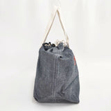 45R/45rpm ワクワクドキドキ袋 Lady's LAUNDRY 巾着 トートバッグ ネイビー レディース フォーティーファイブアールピーエム【中古】5-1029G∞