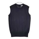 Steven Alan ノースリーブニット コットンリネン ベスト ネイビー レディース スティーブンアラン【中古】5-0824M∞