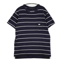 Scye 5117-21913 サイズ38 ボーダー ポケット 半袖Ｔシャツ カットソー ネイビー ホワイト レディース サイ【中古】5-0725S♪