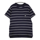 Scye 5117-21913 サイズ38 ボーダー ポケット 半袖Ｔシャツ カットソー ネイビー ホワイト レディース サイ【中古】5-0725S♪