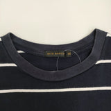 Scye 5117-21913 サイズ38 ボーダー ポケット 半袖Ｔシャツ カットソー ネイビー ホワイト レディース サイ【中古】5-0725S♪