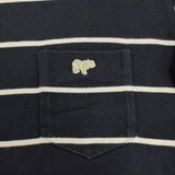 Scye 5117-21913 サイズ38 ボーダー ポケット 半袖Ｔシャツ カットソー ネイビー ホワイト レディース サイ【中古】5-0725S♪