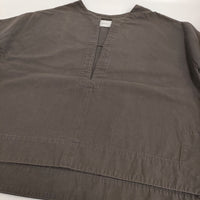 TODAYFUL Cotton Pique Blouse コットンピケブラウス 定価14300円 ブラウス シャツ チャコールグレー レディース トゥデイフル【中古】5-0725S♪