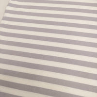 agnes b. 2653J008 サイズ2 コットン ボーダー 半袖Ｔシャツ カットソー ラベンダー ホワイト レディース アニエスベー【中古】5-0725S♪