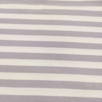 agnes b. 2653J008 サイズ2 コットン ボーダー 半袖Ｔシャツ カットソー ラベンダー ホワイト レディース アニエスベー【中古】5-0725S♪
